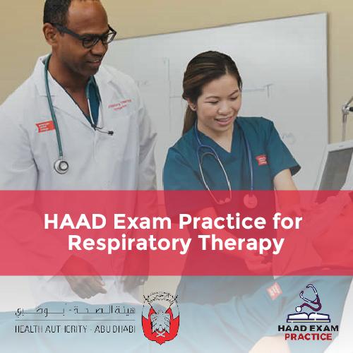 HAAD Exam Practice for Respiratory Therapy