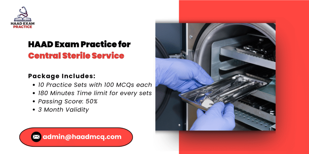 HAAD Exam Practice for Central Sterile Service