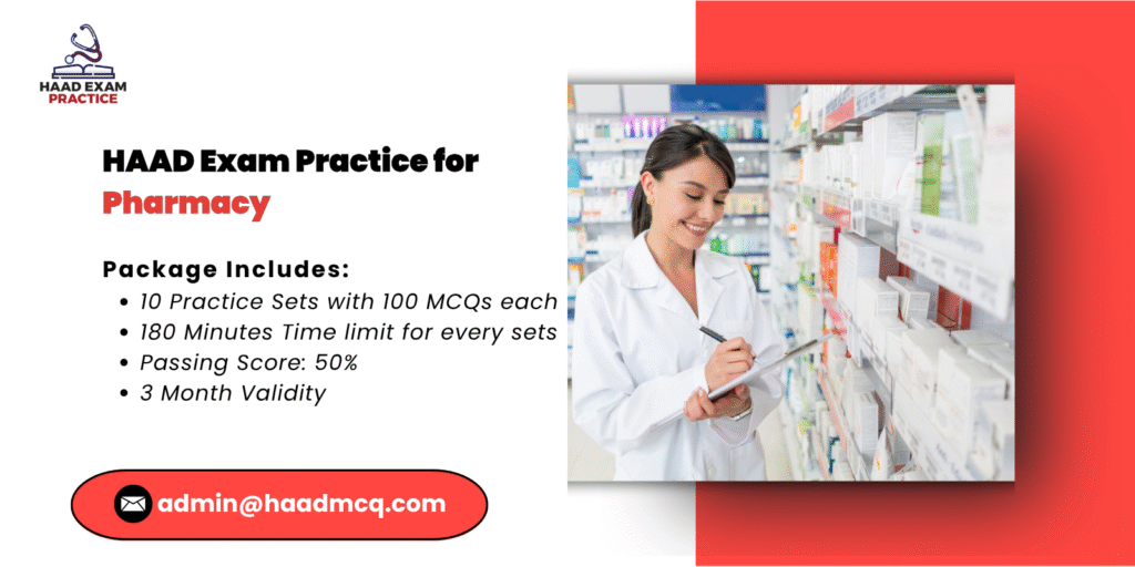 HAAD Exam Practice for Pharmacy