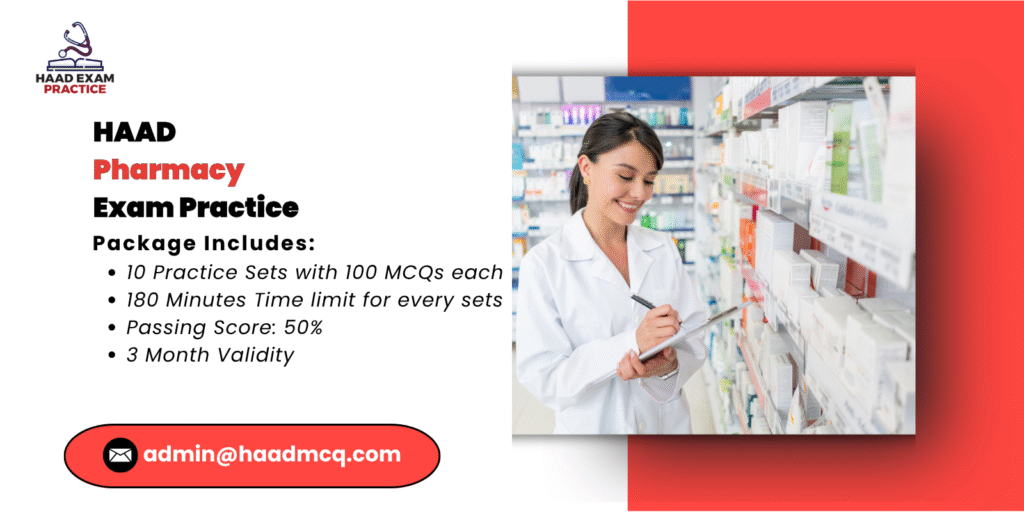 HAAD Pharmacy Exam Practice