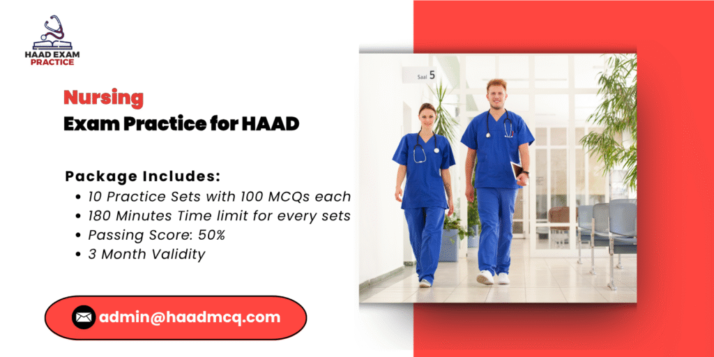 Nursing Exam practice for HAAD