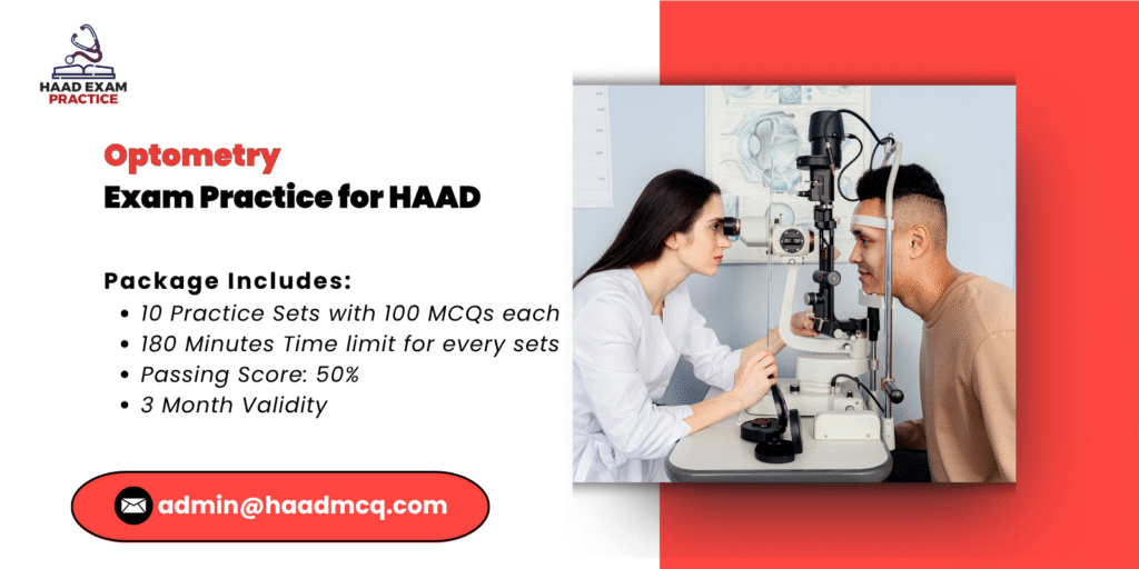 Optometry Exam practice for HAAD