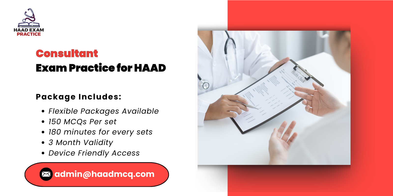 Consultant Exam Practice for HAAD