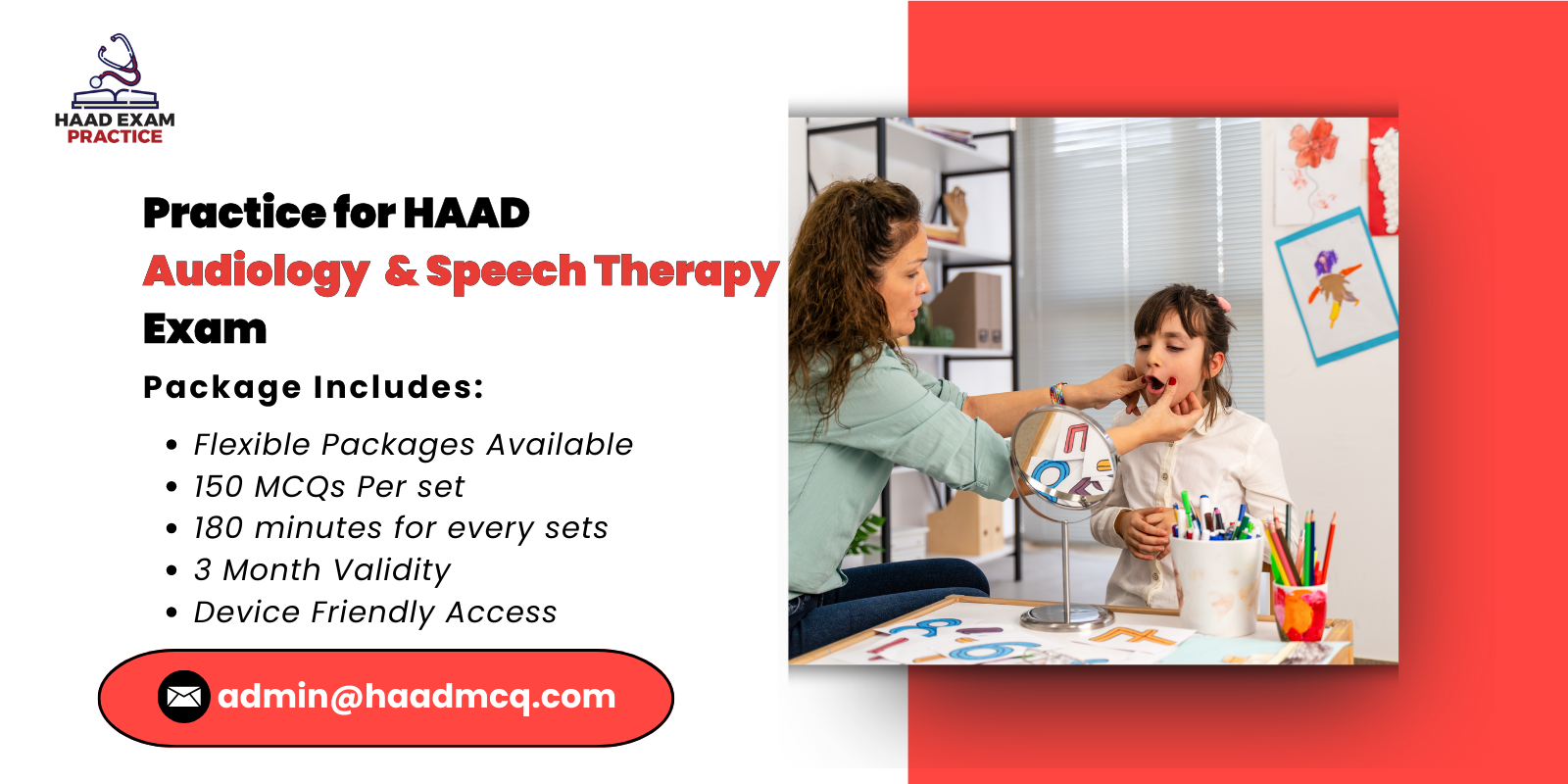 Practice for HAAD Audiology & Speech Therapy Exam