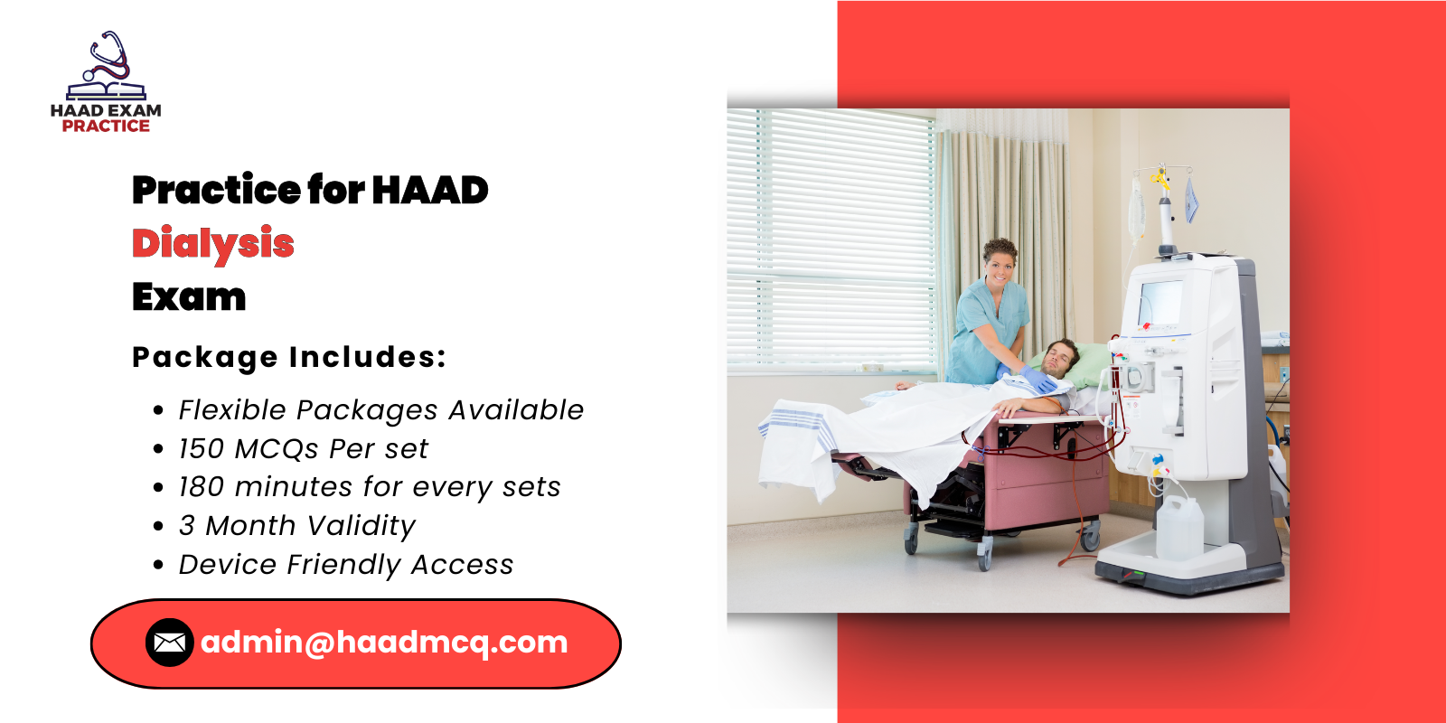 Exam Practice for HAAD Dialysis