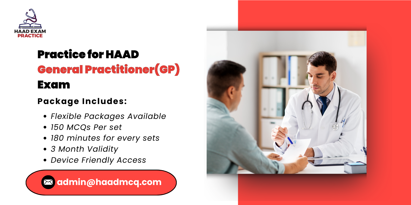 Exam Practice for HAAD General Practitioner(GP)