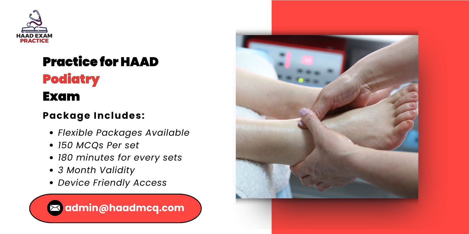 Practice for HAAD Podiatry Exam