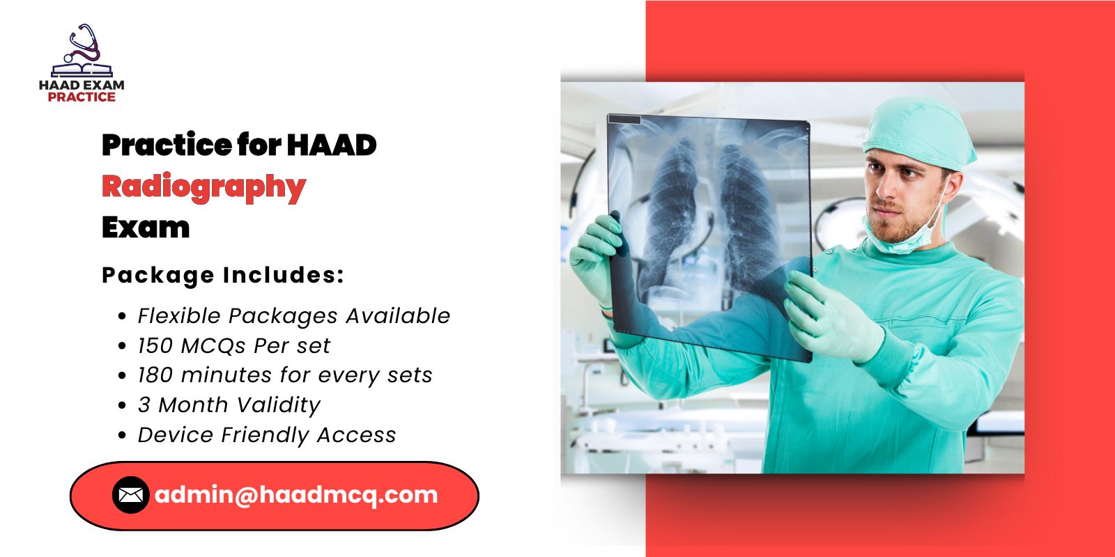 Practice for HAAD Radiography Exam