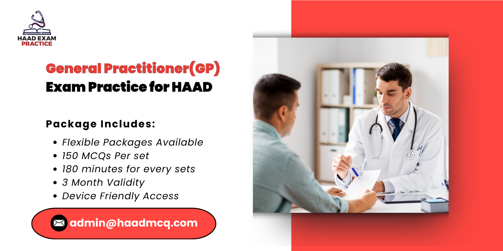 General Practitioner(GP) Exam Practice for HAAD