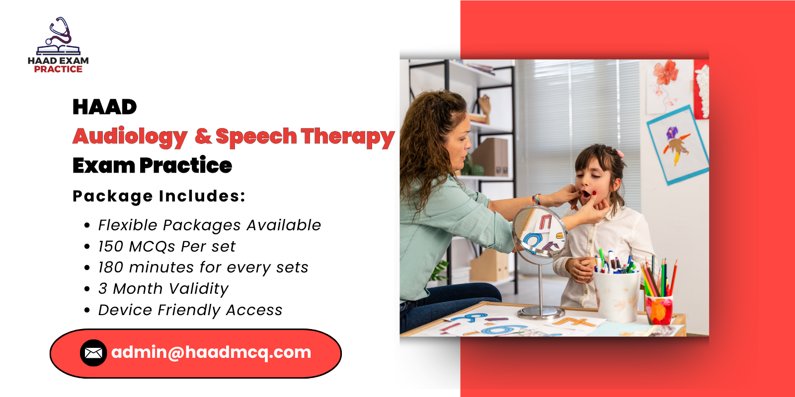 HAAD Audiology & Speech Therapy Exam Practice