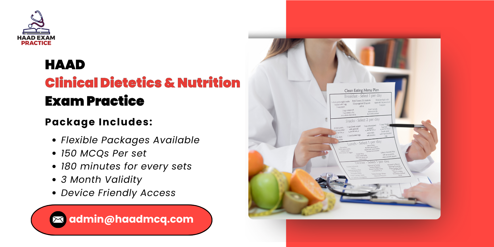 HAAD Clinical Dietetics Nutrition Exam Practice