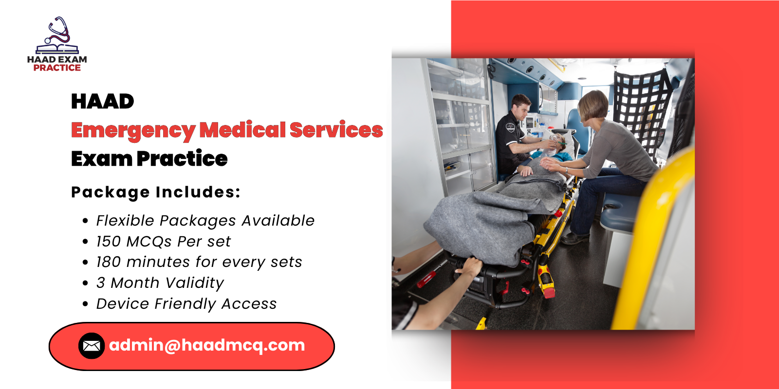 HAAD Emergency Medical Services Exam Practice