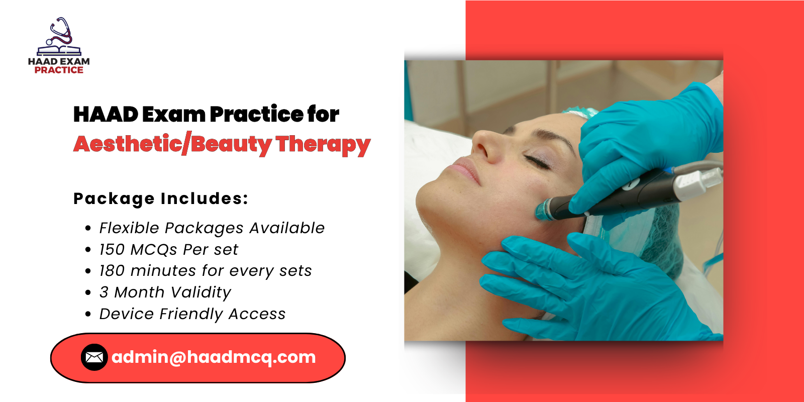 HAAD Exam Practice for Aesthetic/Beauty Therapy