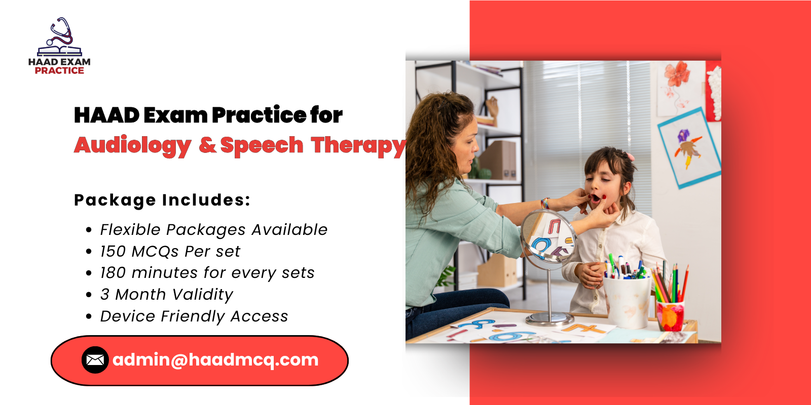 HAAD Exam Practice for Audiology & Speech Therapy