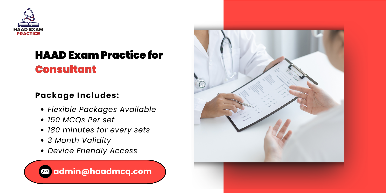 HAAD Exam Practice for Consultant