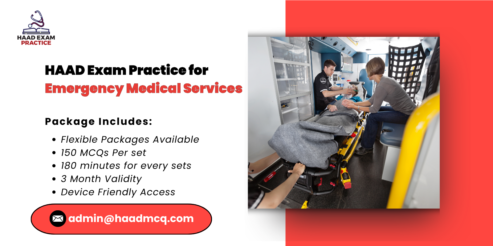 HAAD Exam Practice for Emergency Medical Services