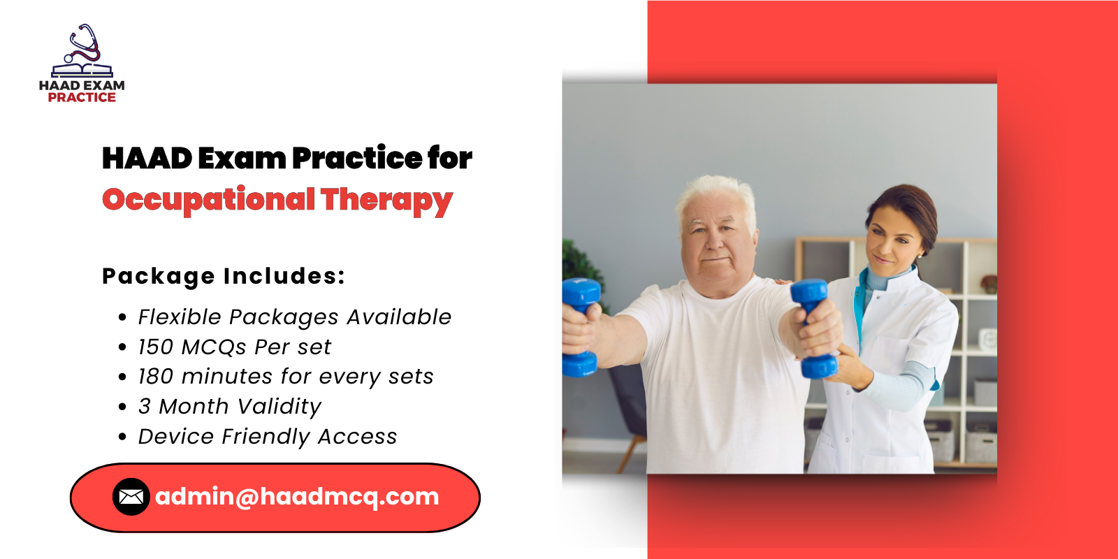 HAAD Exam Practice for Occupational Therapy