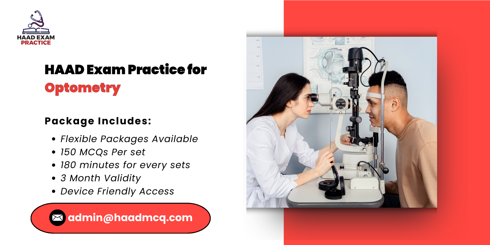 HAAD Exam Practice for Optometry