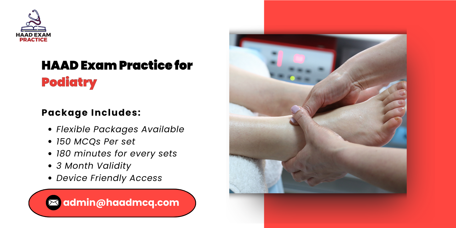 HAAD Exam Practice for Podiatry