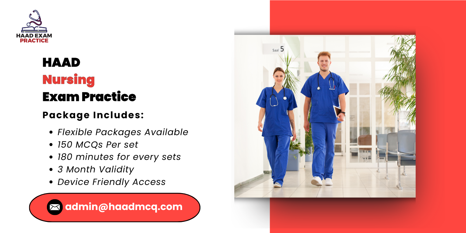 HAAD Nursing Exam Practice