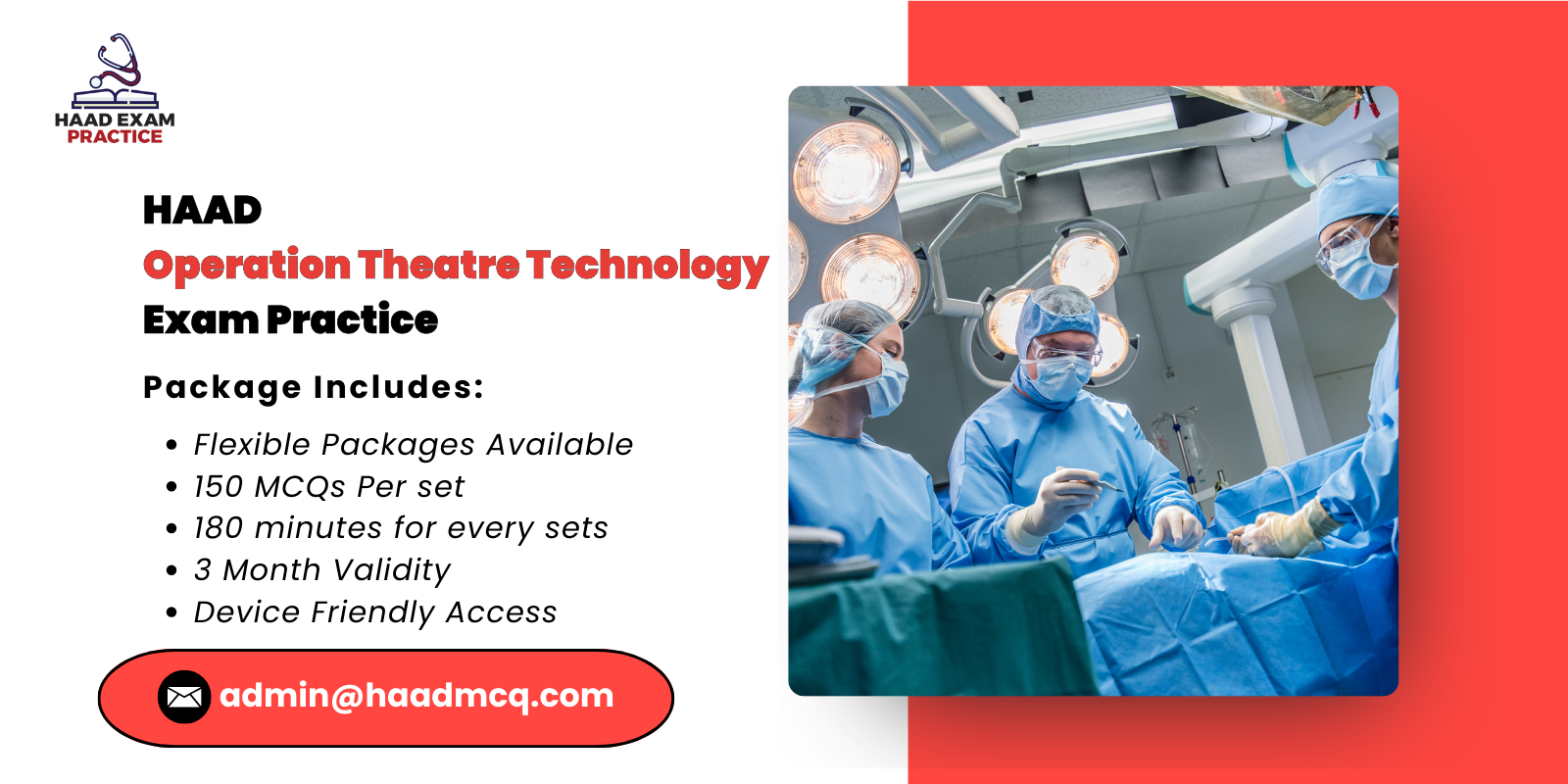 HAAD Operation Theatre Technology Exam Practice