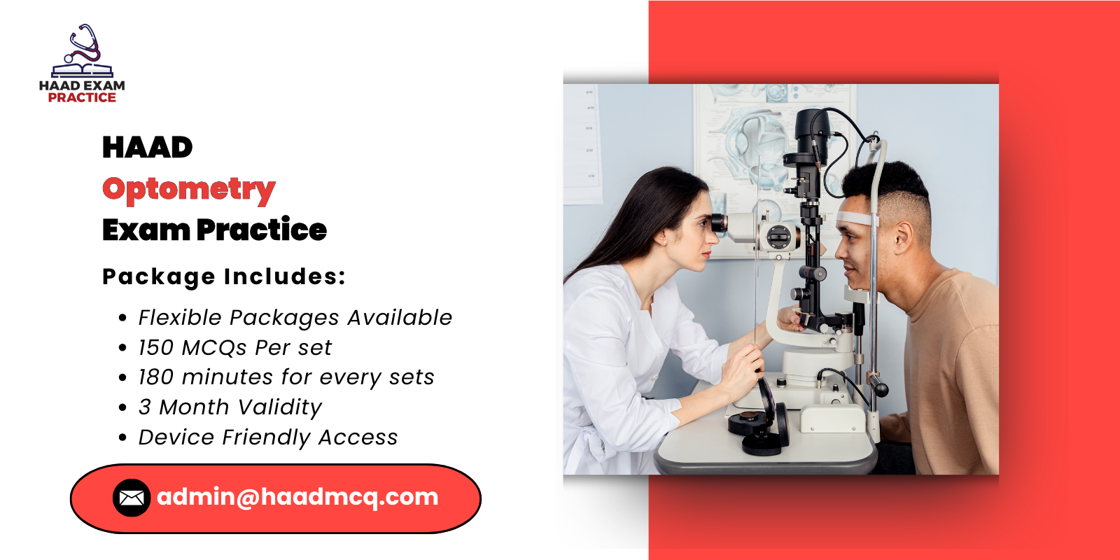 HAAD Optometry Exam Practice