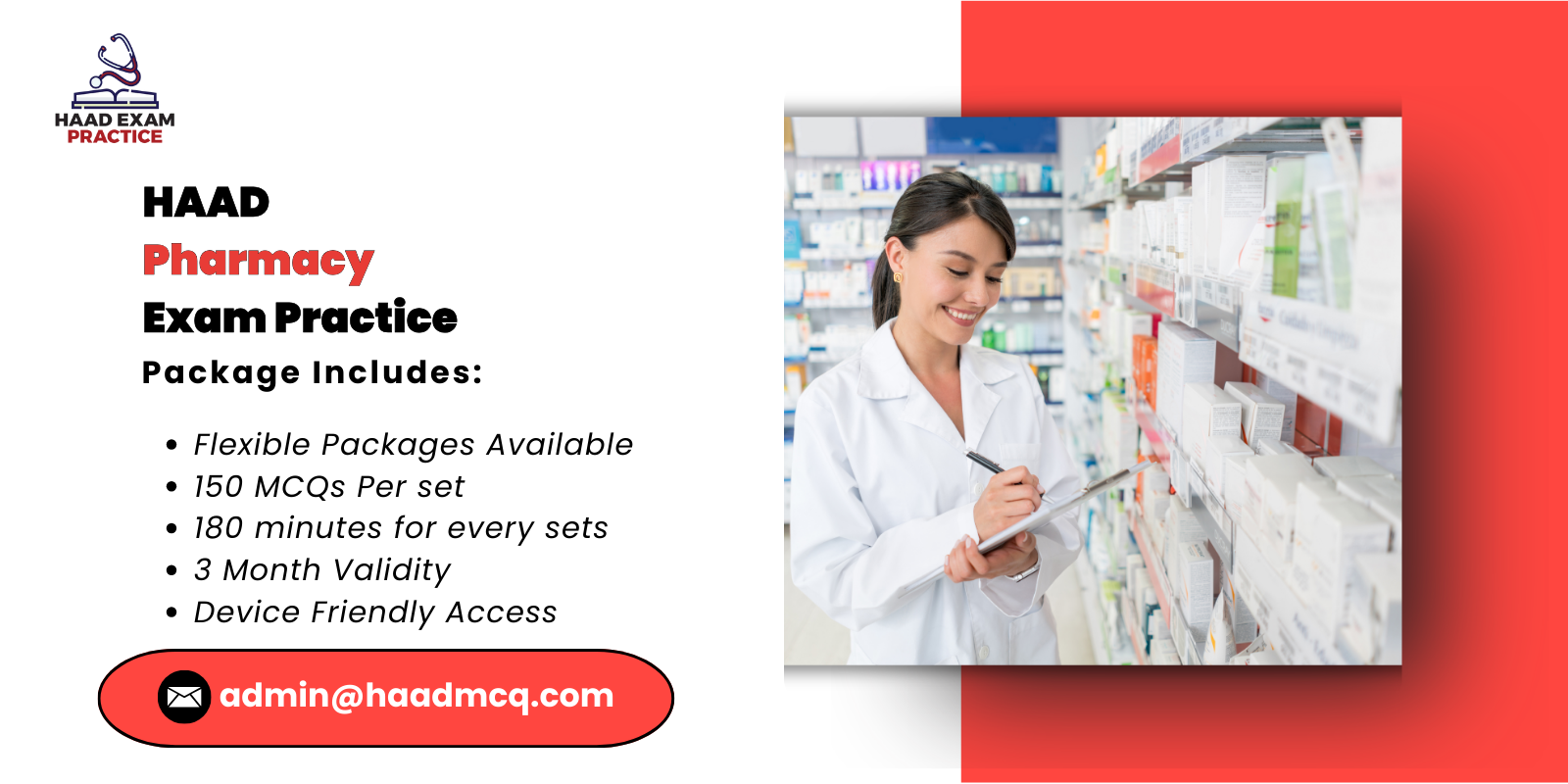 HAAD Pharmacy  Exam Practice