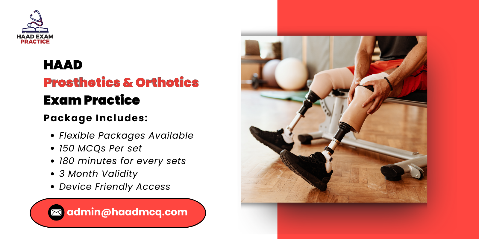 HAAD Prosthetics & Orthotics  Exam Practice