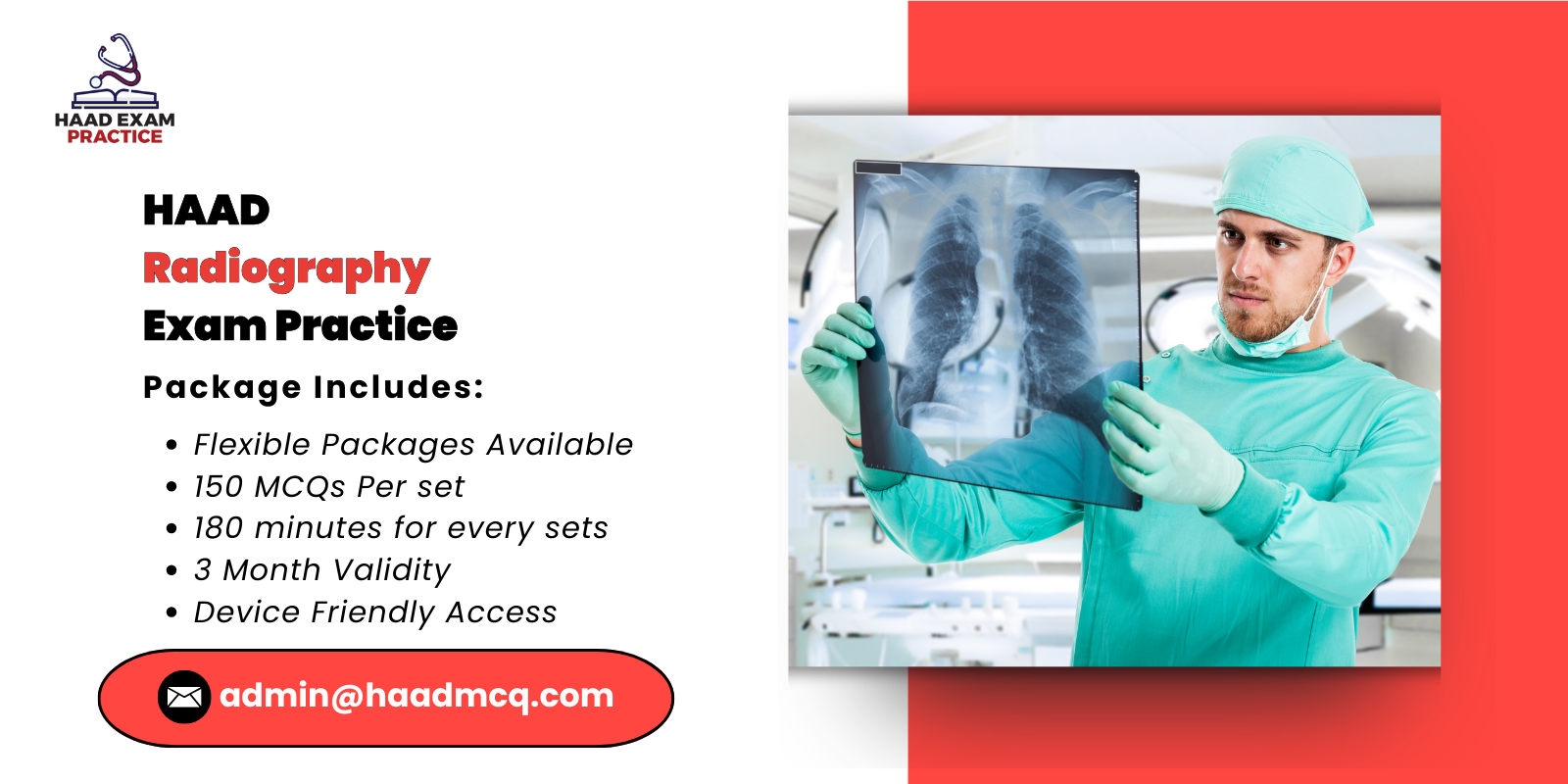 HAAD Radiography  Exam Practice