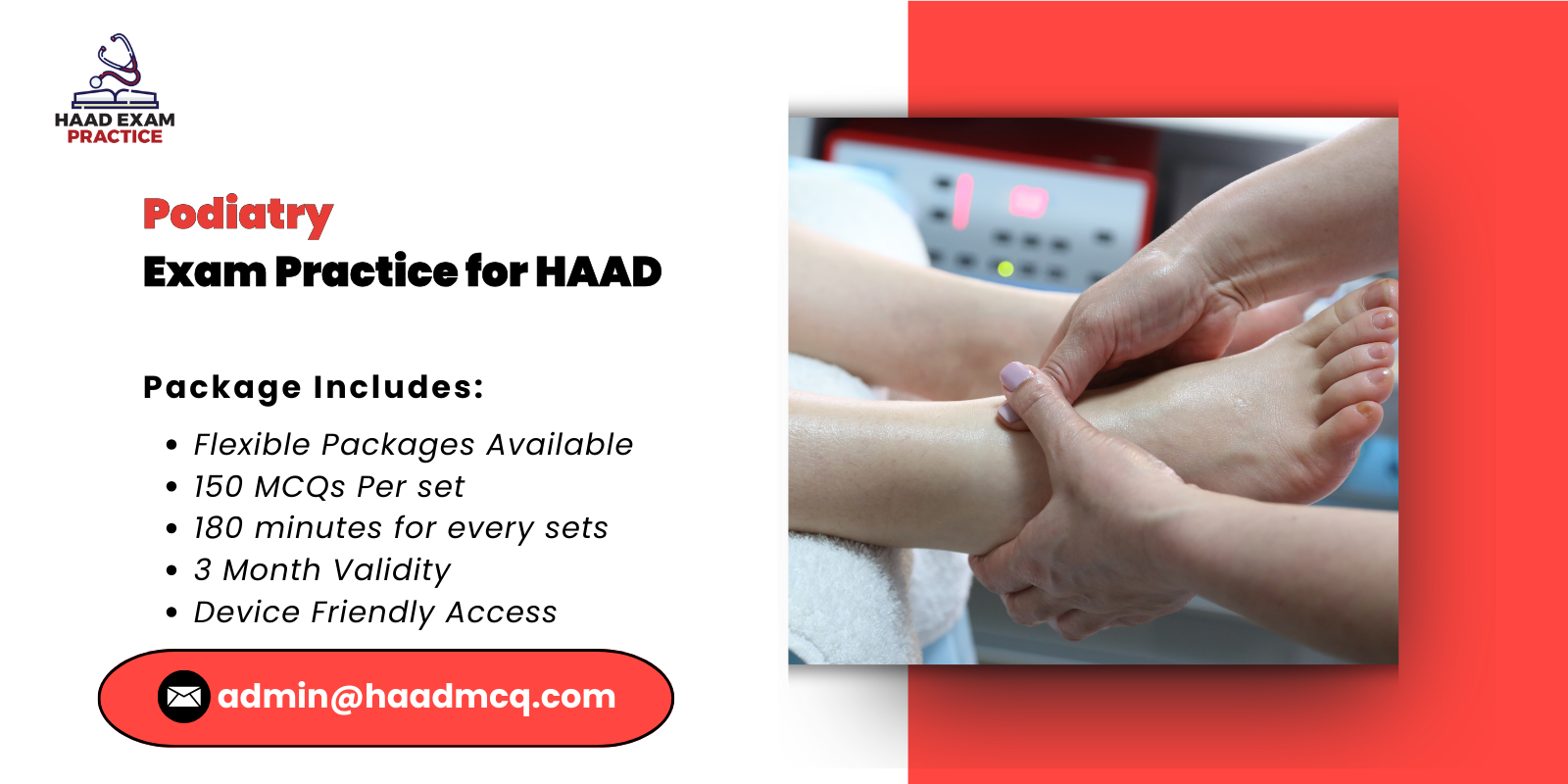 Podiatry Exam Practice for HAAD