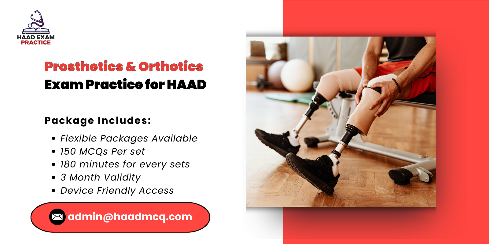 Prosthetics & Orthotics Exam Practice for HAAD